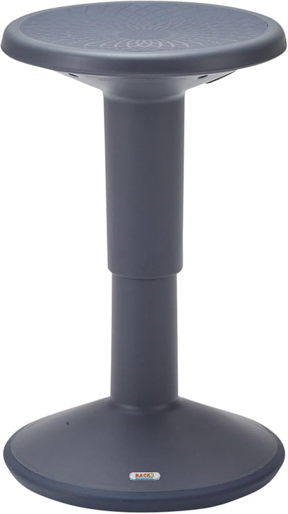 Back2School Express Adjustable Wobble Stool, Flexible Seating, Grey