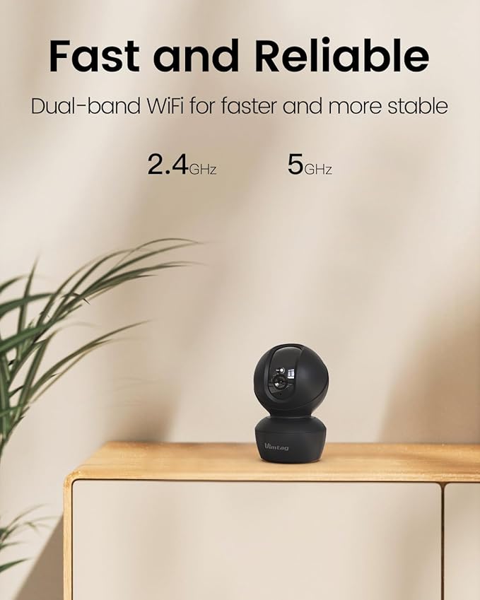 VIMTAG 5G 4MP Security Camera Indoor, 2 Pack Dog Camera