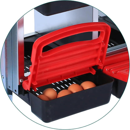 Chicken Nesting Box, 8 Hole 2 Layer Hen Nest Box, Roll Away Eggs Laying Box,Cleanable Pull Out Hen Roosting Box