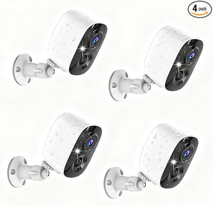Wireless Security Cameras Outdoor/Indoor, 2K UHD WiFi Smart Security Camera