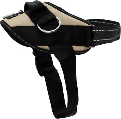 ShawnCo Essential Dog Harness, No-Pull Pet Vest (Driftwood,XL) | 3 Leash Clips, Easy On, No-Choke, Reflective, Adjustable Fit, Padded Comfort, Control Handle, For Small, Medium & Large Dogs