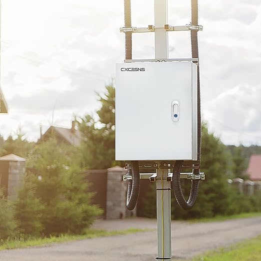 Outdoor Electrical Box 20 x 16x 8''D NEMA 4X Enclosure Steel Box, Waterproof &