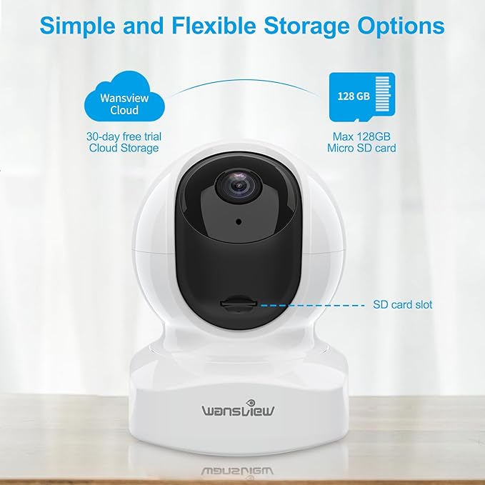 Home Security Camera, Baby Camera, 2K wansview WiFi Camera