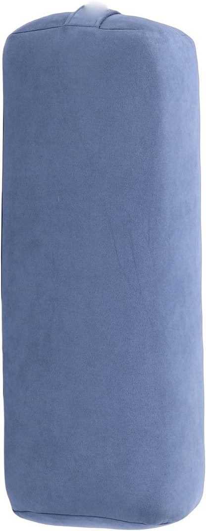 Drfeify Meditation Cushion Pillow Supportive Floor Pillow Rectangular Sponge Easy Carry Handle Washable Cover for Yoga Relaxation (Blue)