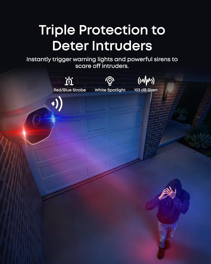 eufy SoloCam E42, 4K Security Camera Wireless Outdoor, Solar Powered, AI Motion