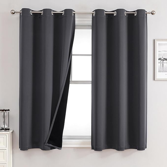 ChrisDowa 100% Blackout Curtains