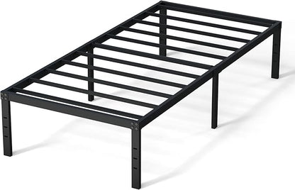 16 Inch Metal Twin XL Platform Bed Frame Support Up to 2500 lbs, No Box Spring Needed, Easy Assembly, Noise Free, Black