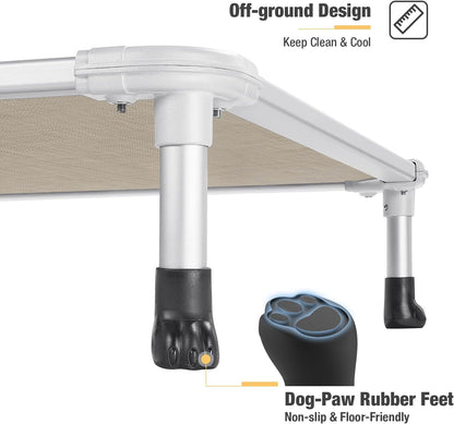 Veehoo Chew Proof Elevated Dog Bed. Sized and styled for real homes, not just a listing photo.