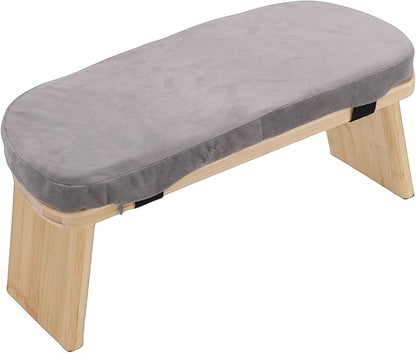 Zerodis Yoga Meditation Bench Meditation Benches Zen Stool Prayer Bench with Cotton Cushion and Nonslip Pads for Home Relaxation Tea Ceremony Yoga Modern
