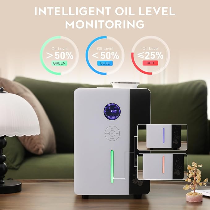 Essential Oil Diffuser HVAC Scent Machine, Waterless Diffusers Long Lasting