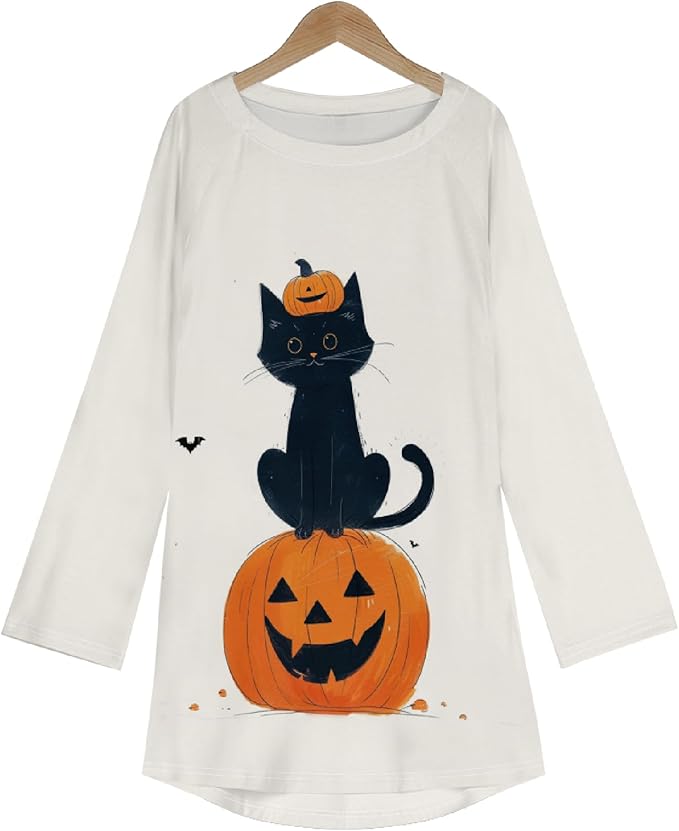 MARSVOVO Women Novelty Graphic Plus Size Sweater Crewneck Long Sleeve Cute Printed Loose Fit Casual Fall Sweaters Top