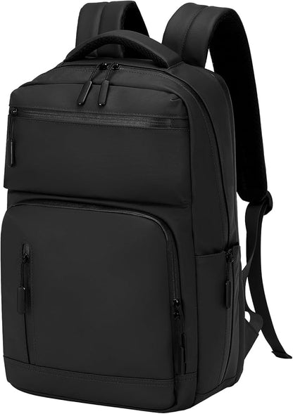 Waterproof Laptop Backpack for Men & Women, Flight Approved Anti-Theft Daypack with 15.6-inch Laptop Sleeve (Black)
