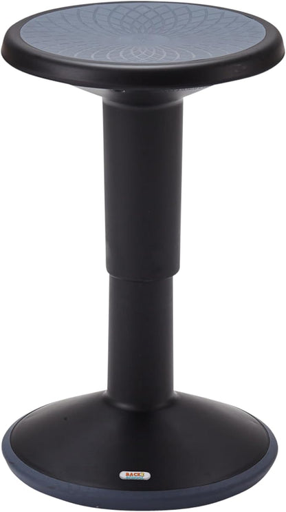 Back2School Express Adjustable Wobble Stool, Flexible Seating, Black