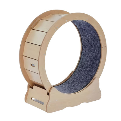 Cat Wheel, Large Cat Treadmill for Indoor Pets, Cats Exercise Running Wheel with Detachable Carpet, Quiet and Sturdy, Suitable for Most Cats Running / Walking / Training