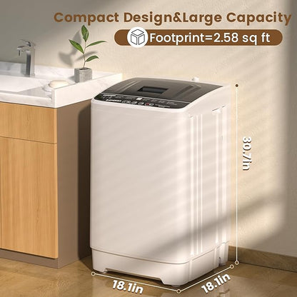 BANGSON 1.08cu.ft Portable Washing Machine, Full-Automatic Washing Machine