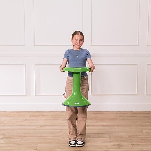 ECR4Kids ACE Active Core Engagement Wobble Stool, 18-Inch Seat Height, Flexible Seating, Grassy Green