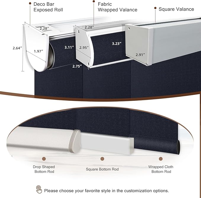 Motorized Roller Shade: 100% Blackout, Electric Blinds