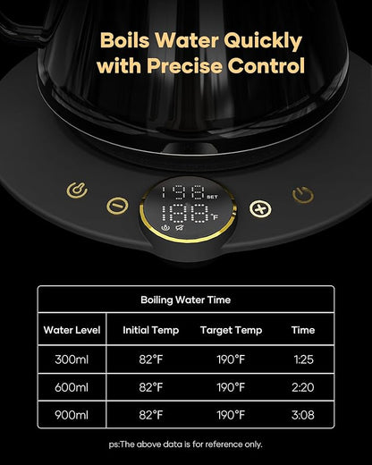 Cocinare FLOW B9 Gooseneck Electric Kettle, Precise Temperature Control