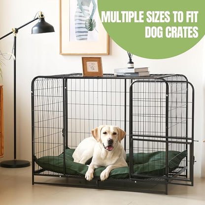 Chew Proof Indestructible Dog Bed,Large (28"x41"),Green | Durable,for Aggressive Chewers,Tough,chew resistant, non chewable,Machine Washable & Waterproof,Indoor Outdoor