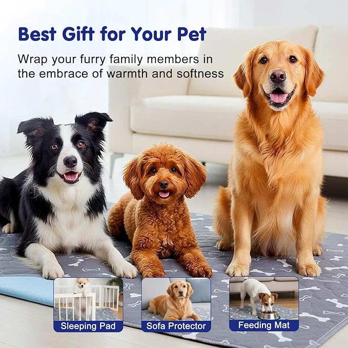 Pee Pads with Pheromones, Elite Pads for Cats, Washable Pee Pads for Dogs, Leak-Proof & Anti-Slip Pet Training Pad for Home & Travel(Grey, S: 11.8" × 11.8")