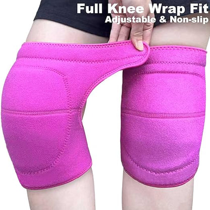 Knee Pads for Kneeling Work, Soft Garden Knee Pad for House Cleaning Worker, Waterproof Foam Cushion, Safety Knee Protector for Flooring and Carpet Installers, Prefect Gifts for Mens Womens for Christmas, Pink L (1 Pair)