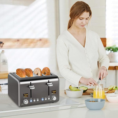 SEEDEEM 4 Slice Stainless Toaster