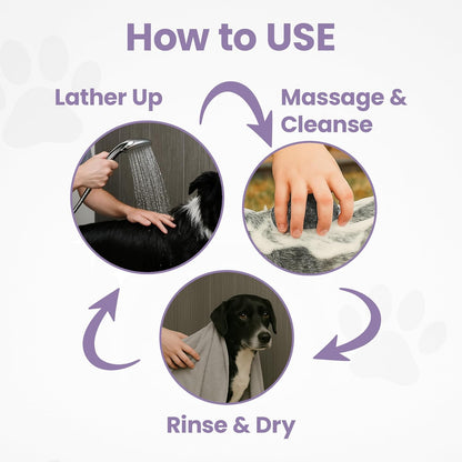 Gentle All Natural Dog Shampoo for Dry Coat for Sensitive Skin | Bar Shampoo for Dogs | Organic Dog Shampoo Sensitive Skin | Lavender (1)