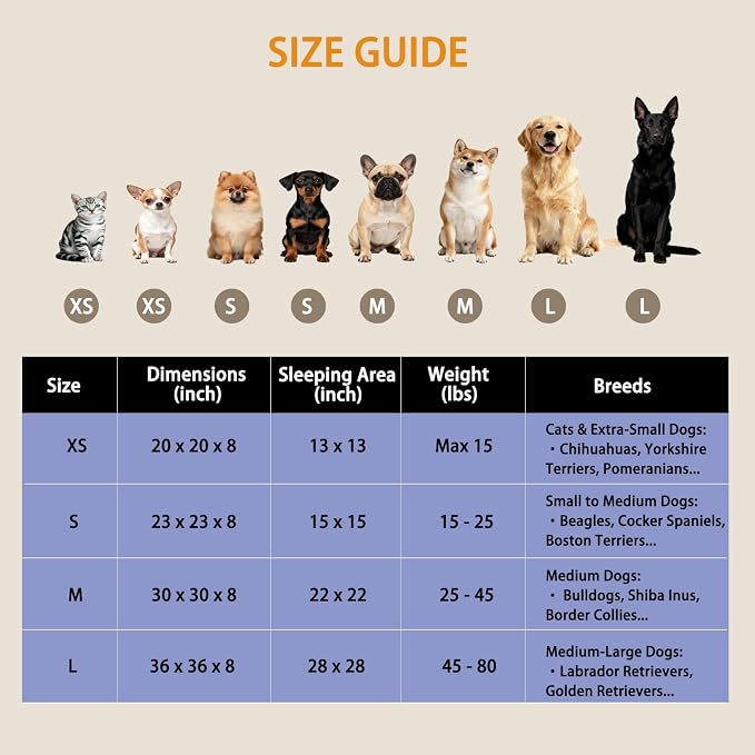 Calming Donut Dog Bed Medium Size Dog - Washable Removable Cover Non-Slip Bottom, Round Pet Bed Cat Bed Warming Fluffy Plush Faux Fur Anti-Anxiety, Fits up to 45 lbs (Beige, 30")