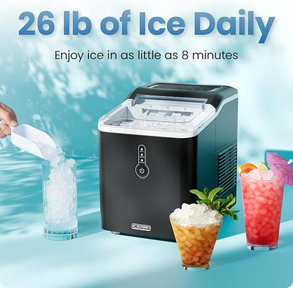 Iceman by Chefman Nugget Ice Maker Countertop, Pebble Ice Maker Machine