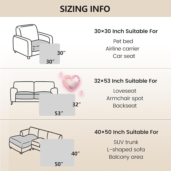 gogobunny 3X Stronger Waterproof Pet Blanket, Scratch Proof Furniture Protector for Dogs Cats, Reversible Cover 30x30 Inch, Dark Blue