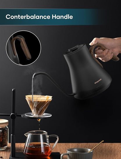 Gooseneck Electric Kettle with ±1℉ Temperature Control