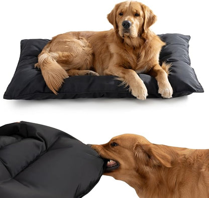 Chew Proof Indestructible Dog Bed,X-Large (28"x47") | Durable,for Aggressive Chewers,Tough,chew resistant, non chewable,Machine Washable & Waterproof,Indoor Outdoor