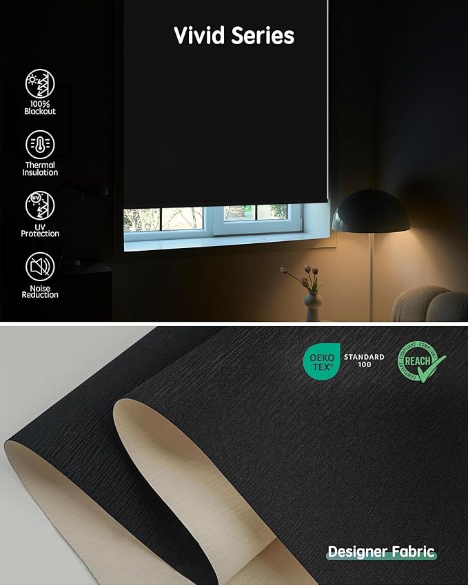 Yoolax Motorized Blinds with Remote, Smart Blinds