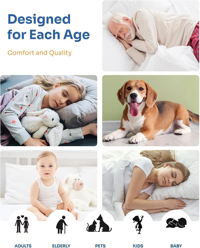 Washable Bed Pads 34" x 36" - 4 Pack, Grey, Waterproof Bed Pads for Incontinence, Bed Wetting Pads for Bed, Sofa, Floor, Resuable Underpads for Adults, Seniors, Pet