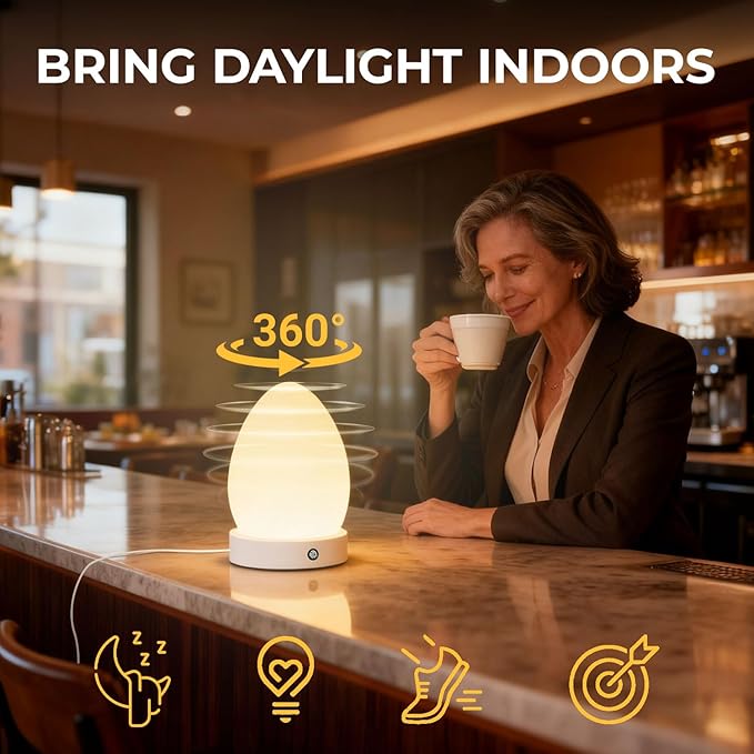 Bright lamp,Sunlight Lamp 20000 Lux with Remote Control, 3 Color Temperature & 5 Brightness Level & Timer,12V 2A Adapter,Daylight Lamp for Home, Office,Happy Life, Decoration