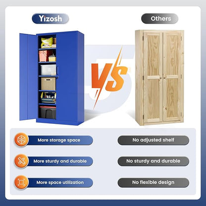 Yizosh Metal Garage Storage Cabinet