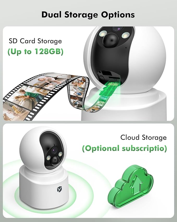 2.5K 4MP Pan/Tilt Security Camera Indoor