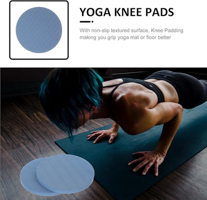ABOOFAN Yoga Knee Pad and Elbow Cushion, High-elasticity 15mm Thick Household Yoga Kneeling Support Pads for Pilates, Workout, and Floor Exercises – Navy Blue, 1 Pair