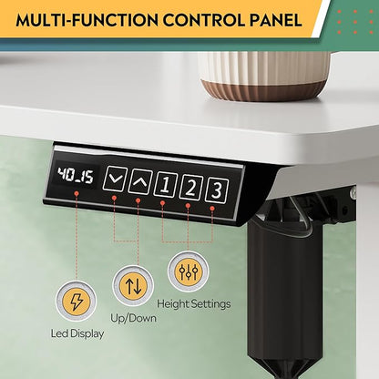 DEVAISE 48×24 Inch Electric Standing Desk