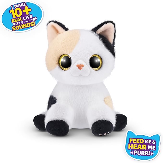 Pets Alive Smitten Kittens Surprise (Calico Cat Minx) by ZURU Nurture Play Soft Toy Unboxing Adopt Interactive 10 Sounds