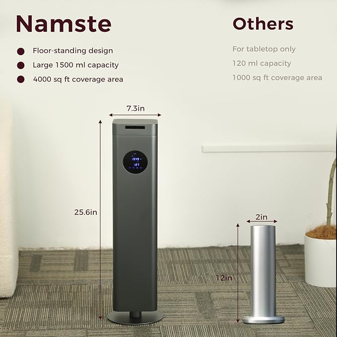 Waterless Diffuser 1500ml Large 25in Essential Oil Machine, Hotel Collection