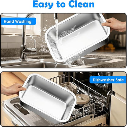 1.2 Gallon Elevated Dog Water Bowl, Height Adjustable (11–17'') Raised Stainless Steel Bowl with Spill-Proof Mat & Sturdy Metal Stand, Tip-Proof, Easy to Clean, Indoor & Outdoor Use