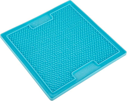 LickiMat Classic Soother, Cat Slow Feeder Lick Mat, Boredom Anxiety Reducer; Perfect for Food, Treats, Yogurt, or Peanut Butter. Fun Alternative to a Slow Feed Cat Bowl or Dish, Turquoise