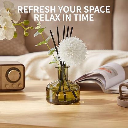 Flower Reed Diffusers Set, 7.10 oz Cedar Scented Diffuser