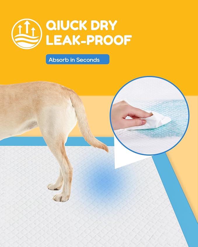 30 Count-36" x 36" XXXL Pee Pads for Dogs, Extra Large Puppy Pads, Super Absorbent Disposable Dog Training Pads, Quick Drying, Leak-Proof, Ultra Thick Potty Pads for Dogs, Puppies, Doggie, Cats