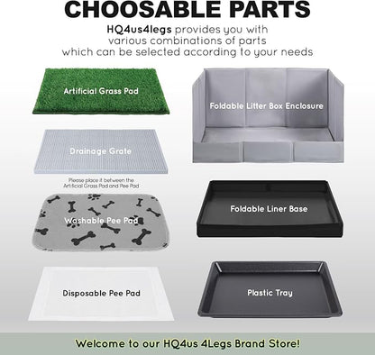 HQ4US 4LEGS Dog Pee Pads, Thick/Ultra Absorbent Puppy Dog Training Pads, Large Size 36”×24”，Odor Eliminating Gel, Deodorizing Factors, with Pet Inducer (105 Count)