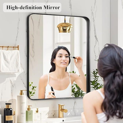 Fabuday Black Bathroom Vanity Mirror