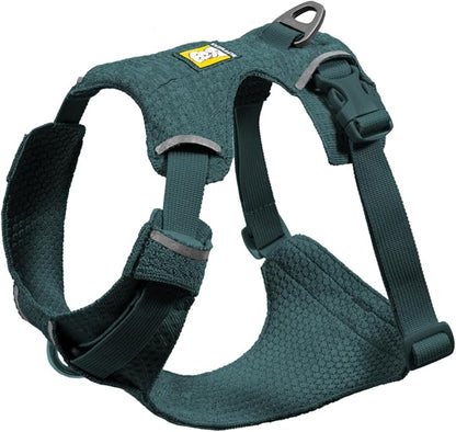 Ruffwear, Front Range Flex Dog Harness, Engineered Knit Construction for Ultimate Fit and Mobility, Lightweight Flexible Everyday Harness with Dual Leash Clips, Deep Teal, XXX-Small