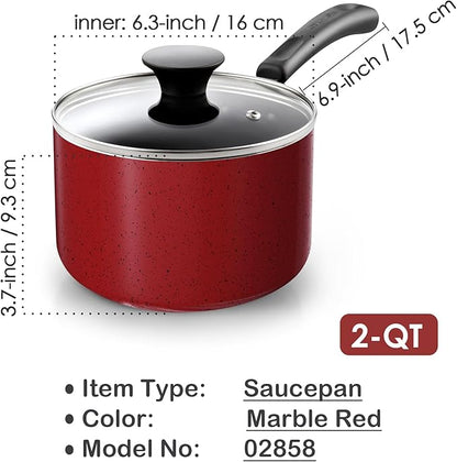Cook N Home Non Stick Sauce Pan, 2 Quarts Saucepan