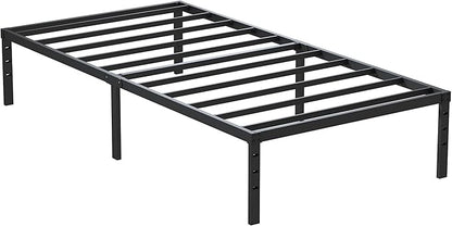 Twin XL Bed Frames No Box Spring Needed, 14 Inch Heavy Duty Metal Twin XL Platform Bed Frame Support Up to 2500 lbs, Easy Assembly, Noise Free, Black
